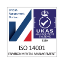 UKAS ISO 14001 logo